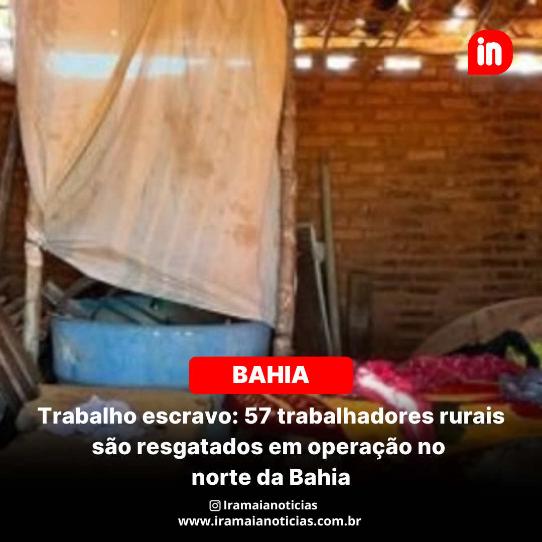 Trabalho escravo: 57 trabalhadores rurais são resgatados em operação no norte da Bahia