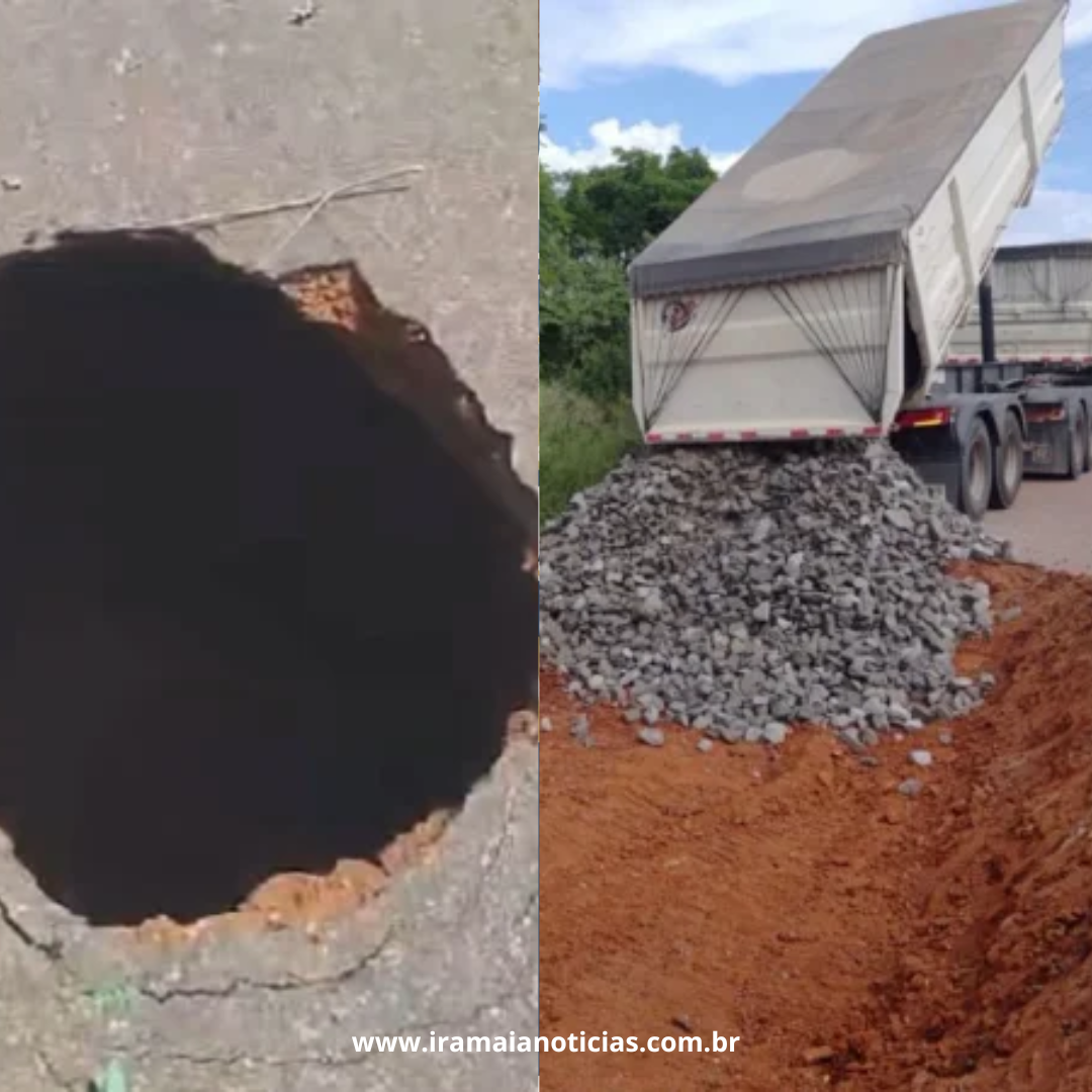 Seinfra inicia manutenção após cratera na BA-245 entre Itaetê e Andaraí